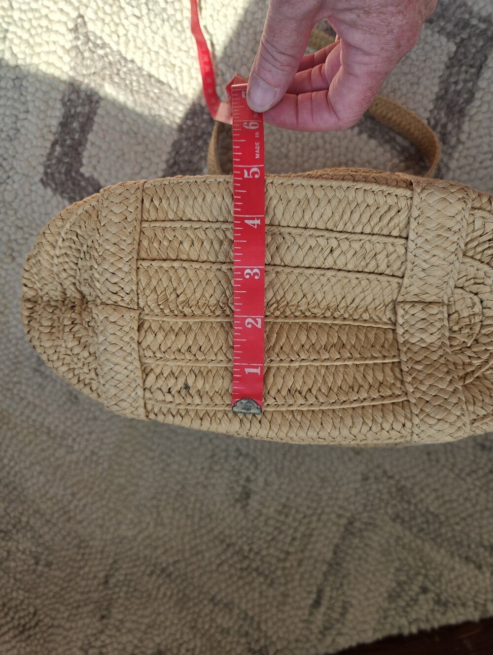 NWOT Draper James Simple Classic Straw Handbag - Picture 4 of 4